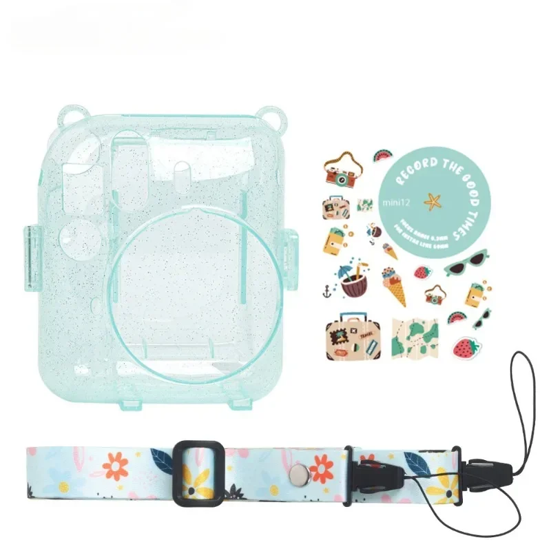 For Instax Mini 12 Crystal Transparent Protective Case Cover Bag for Fujifilm Instant Camera Bag for Instax Mini 12