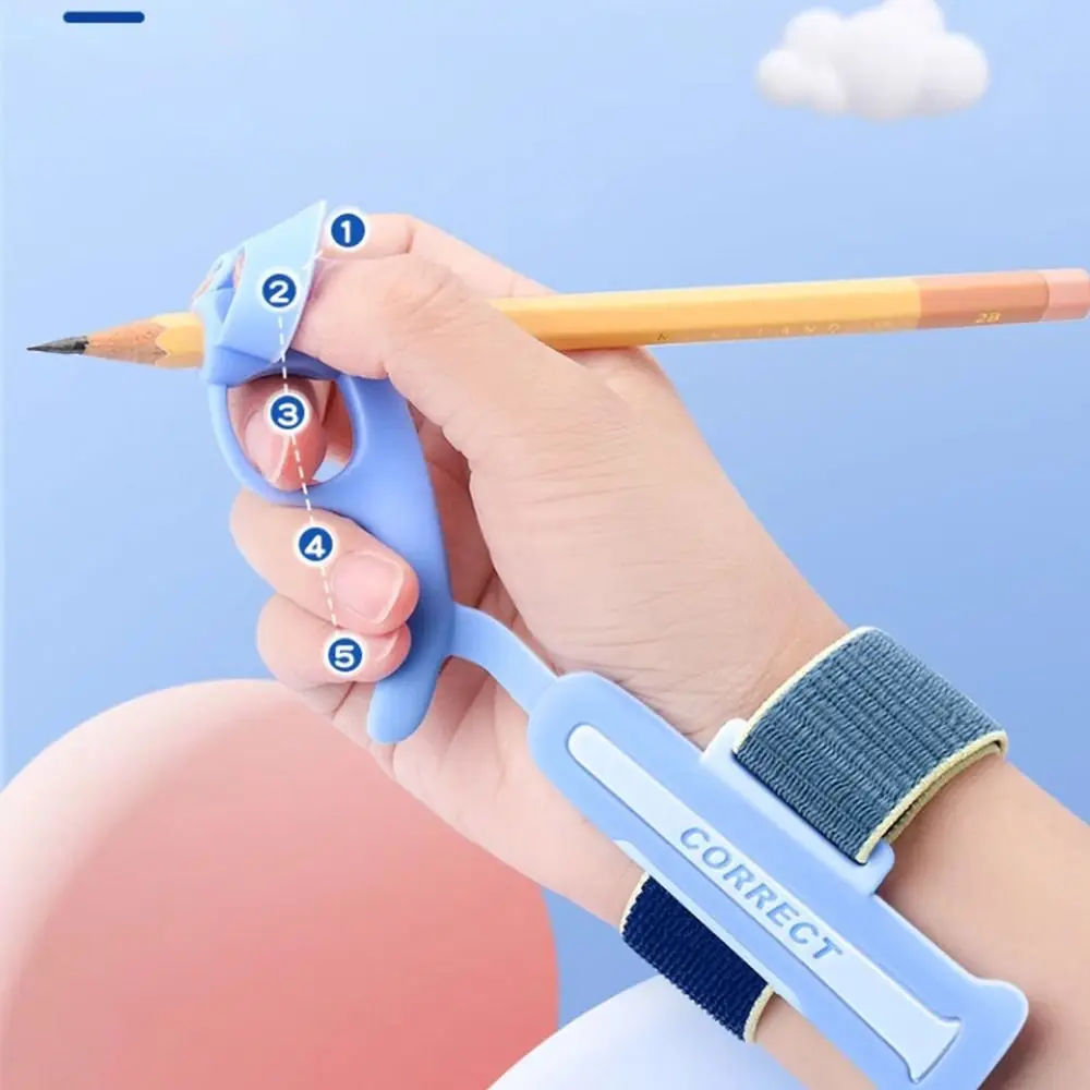 Aid Handwriting Writing Posture Correction Tools Anti Hook Wrist Preschoolers Toddler Handwriting aid Tools Pencil Gripper image 5