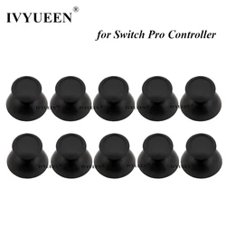 IVYUEEN 2-20 PCS Black Replacement 3D Joystick Thumbsticks Caps for Nintendo Switch Pro Controller Analog Thumb Sticks Grips