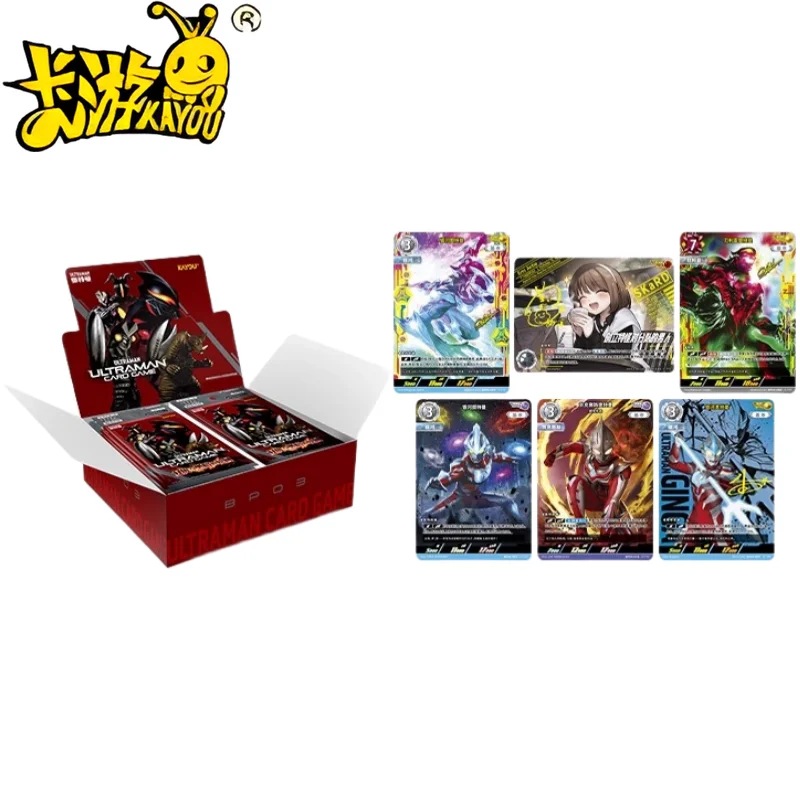 

Карты Kayou Ultraman Месть и тьма Saga Booster Pack Официальные боевые карты Duel Коллекционный подарок для мальчиков