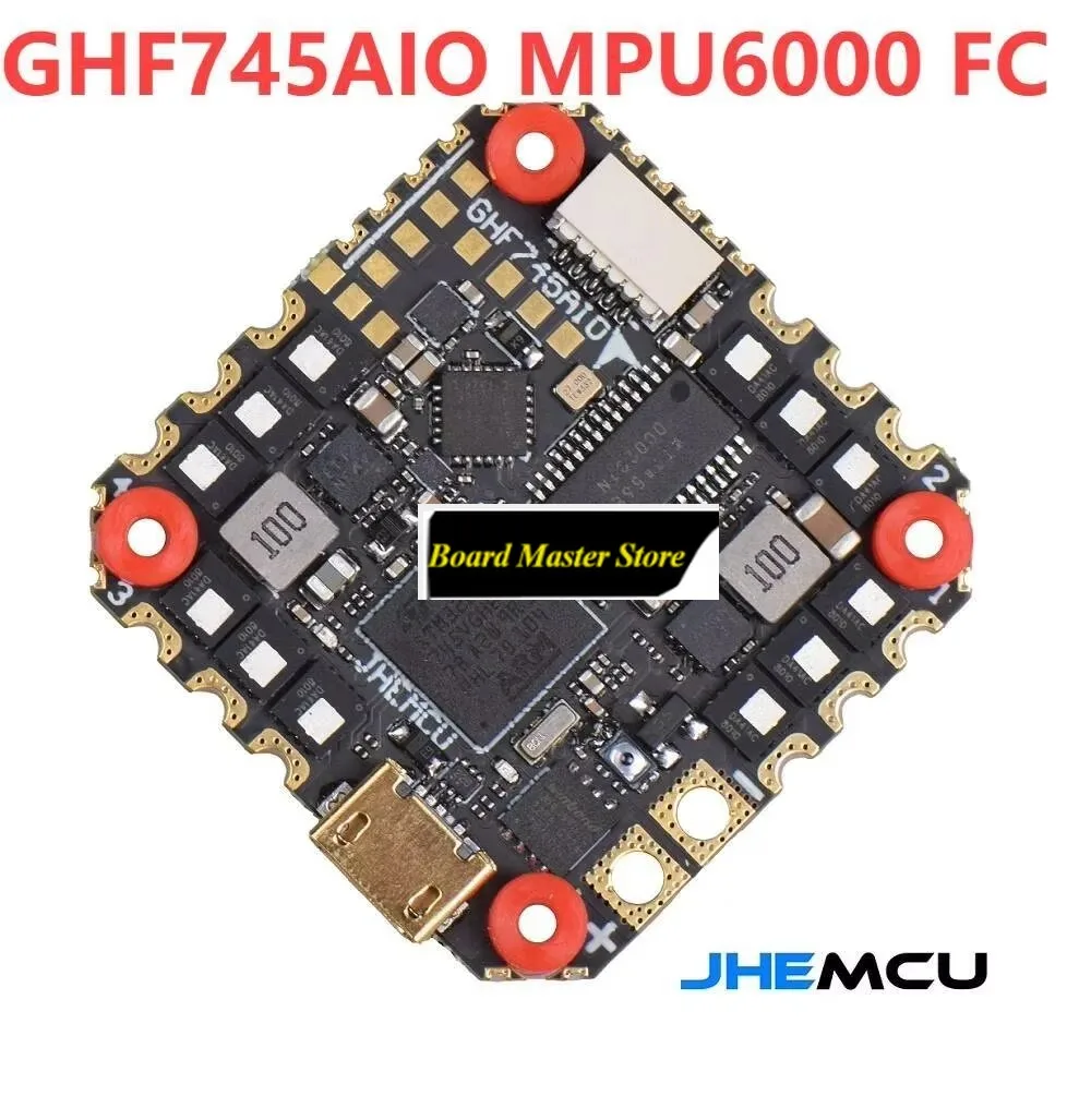 BoMsJHEMCU GHF745AIO MPU6000 F745 Flight Controller BLHELI32 G071 40A / 50A 4in1 ESC 25.5X25.5mm 3-6S For FPV Freestyle Drones