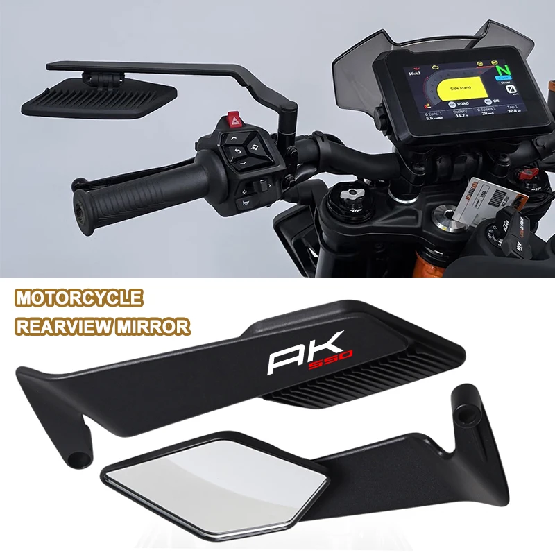 Modified Wind Wing Motorcycle Side Rearview Mirrors Accessorie For KYMCO Xciting 250 300 400 AK550 CT250 CT300 S400 Accessories