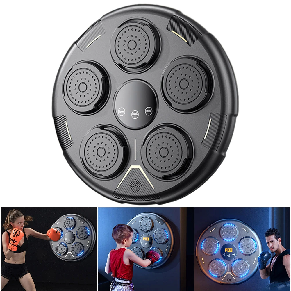 

Music Boxing Machine Smart Boxing Game BT Link Boxing Target Workout Machine Electronic Music Boxing Pads for Kids Adults