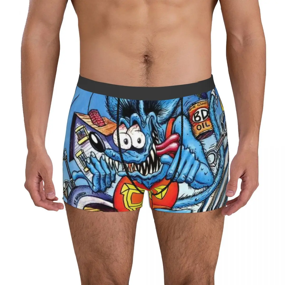 

The Rat Fink Underpants Cotton Panties Men's Underwear Ventilate Shorts