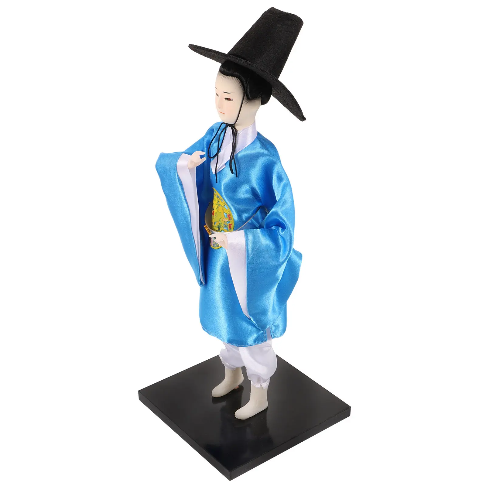 

Authentic Korean Statue Fine Detail Traditional Attire Long-Lasting Material Versatile Use Home Office Restaurant Decor