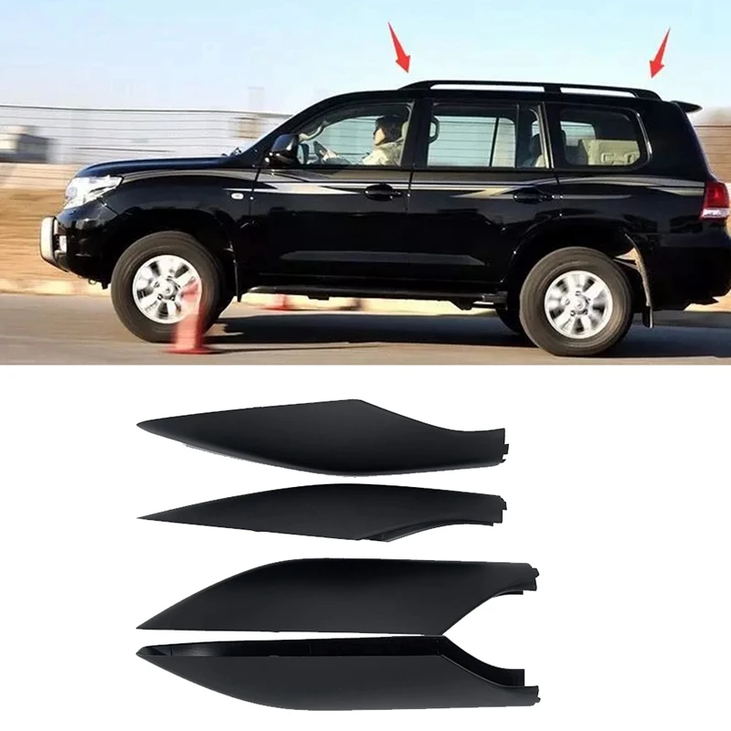

4Pcs Roof Rack Rail End Cover For Toyota Land Cruiser 1998-2007 63491-60060 63492-60060 63493-60070 63494-60080