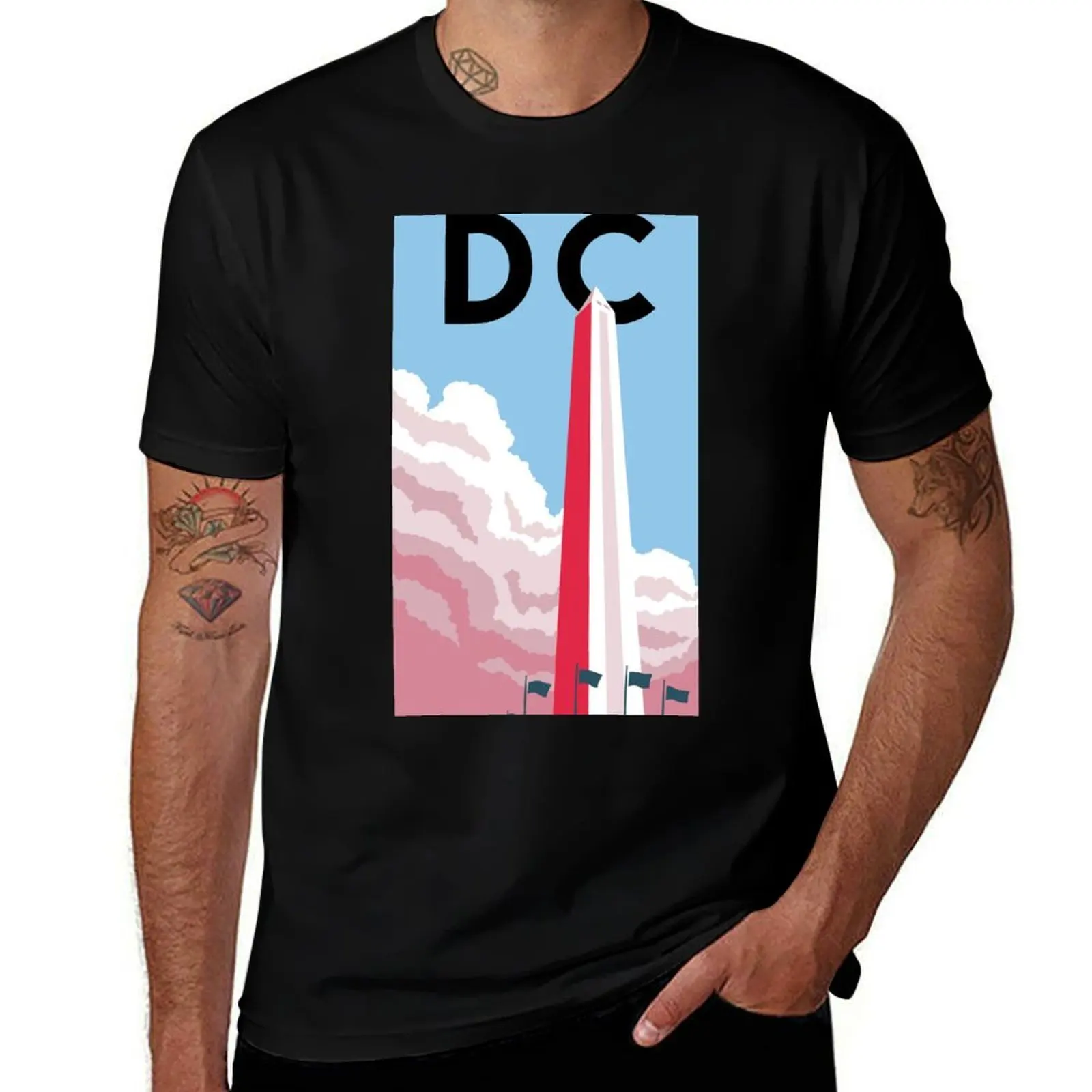Washinton DC, Colorado Minimalist Poster Featuring the Washington Monument T-Shirt man t shirt graphic T-Shirt
