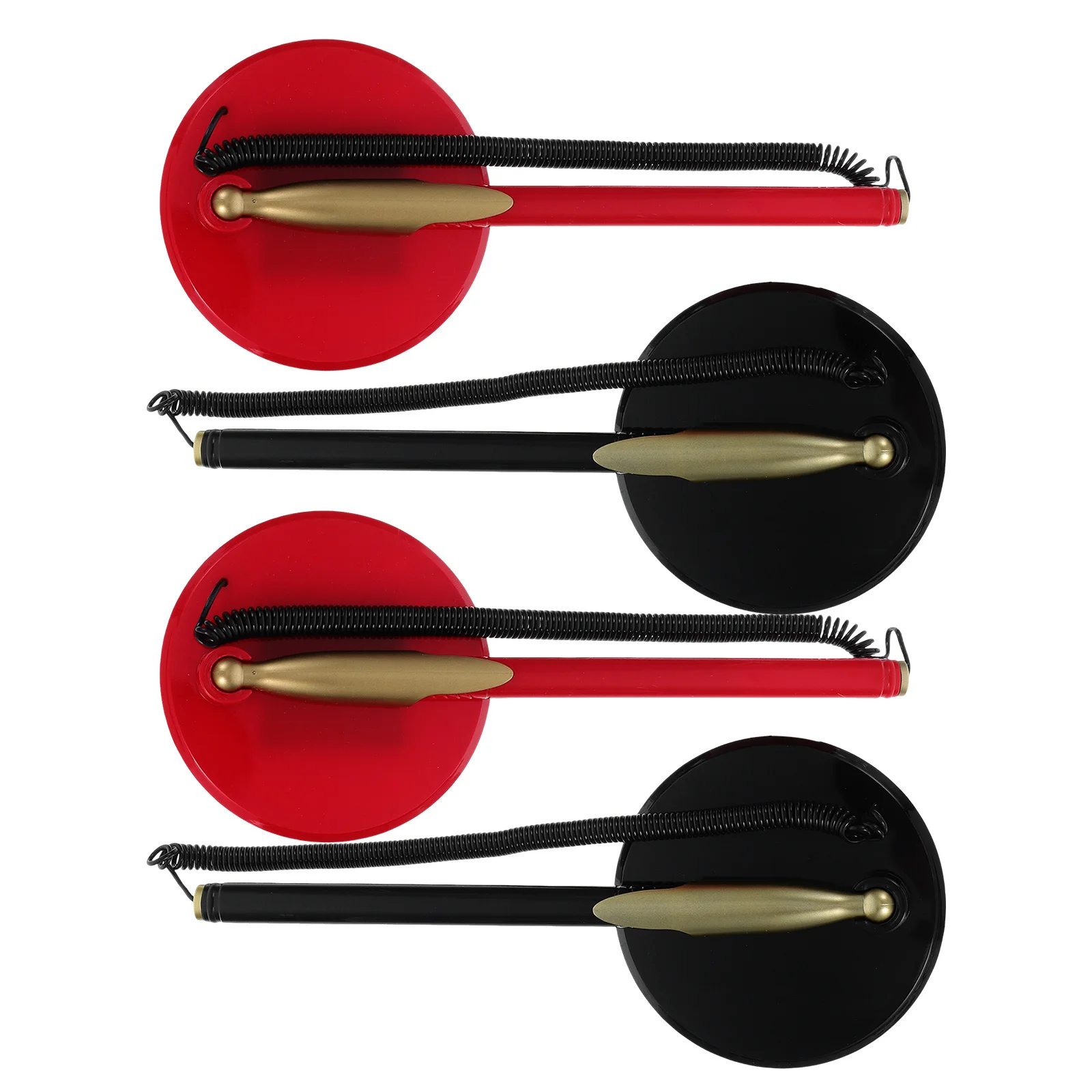 

4 Pcs Wedding Reception Pen Signing Desk Ballpoint Guest Pens Fixed Table Holder Base Office Bridal Books Ceremony