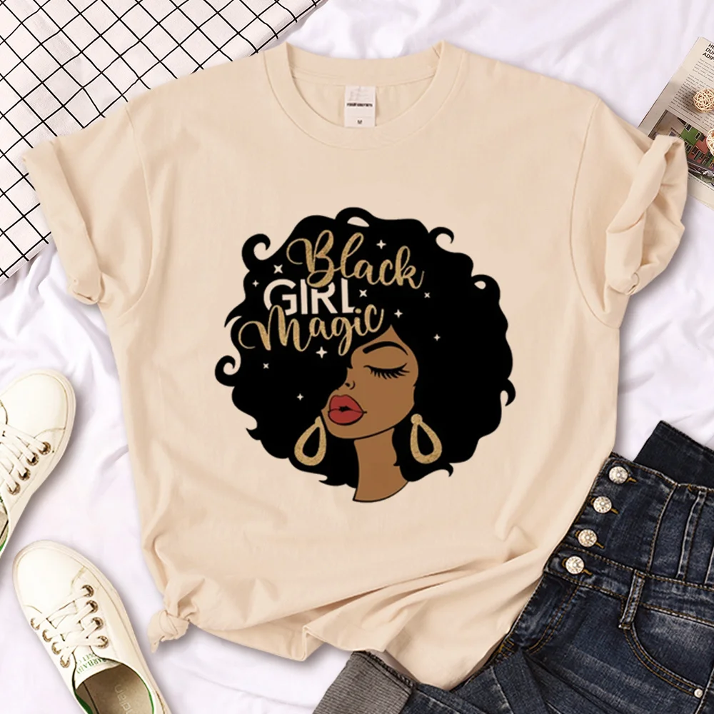 African Print t shirt women graphic top girl 2000s funny y2k clothes