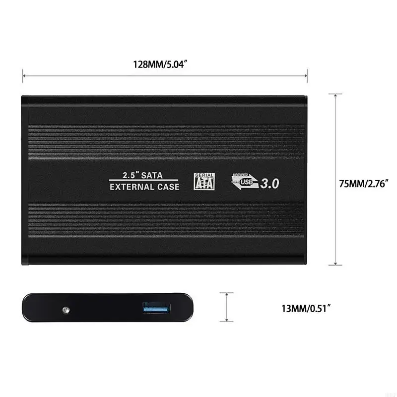 B0KF para USB Caixa gabinete do rígido Caixa 2,5 polegadas porta serial porta serial ssd externo