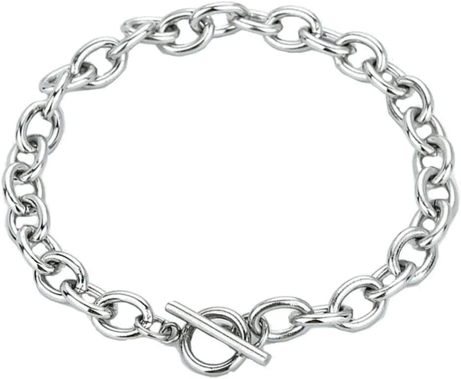 

925 Sterling Silver Bracelets for Women Teens, Love Heart Charm Chain Bracelet Bangle Fashion Jewelry Gifts