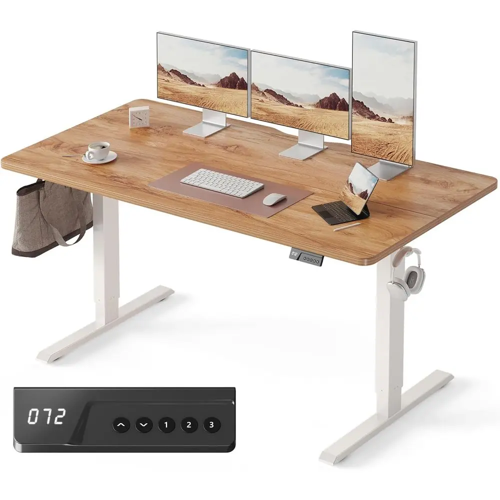 

Электрический регулируемый по высоте стол в деревенском стиле, 55 x 28, для дома и офиса