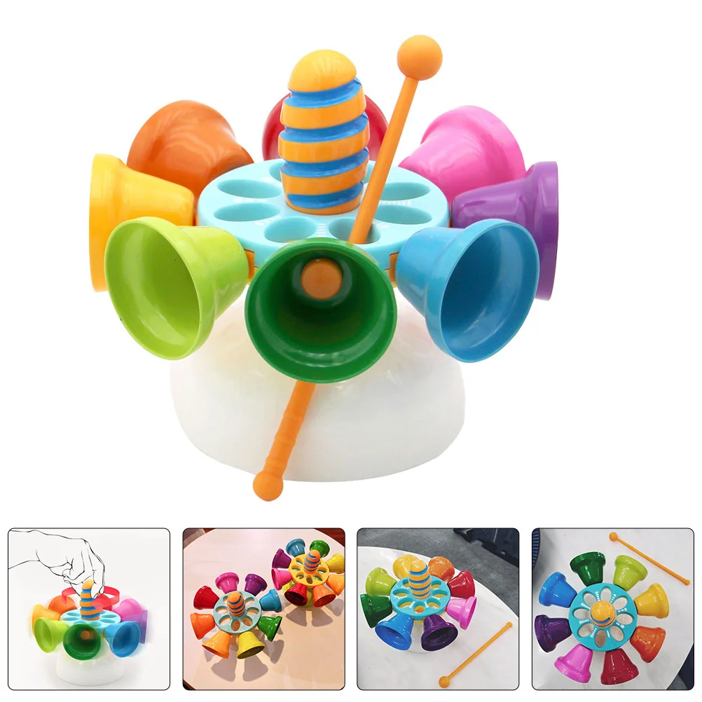 Puzzle Rotating Bell Instrument Toddler Toys for Toddlers Steel Sheet Kids Percussion