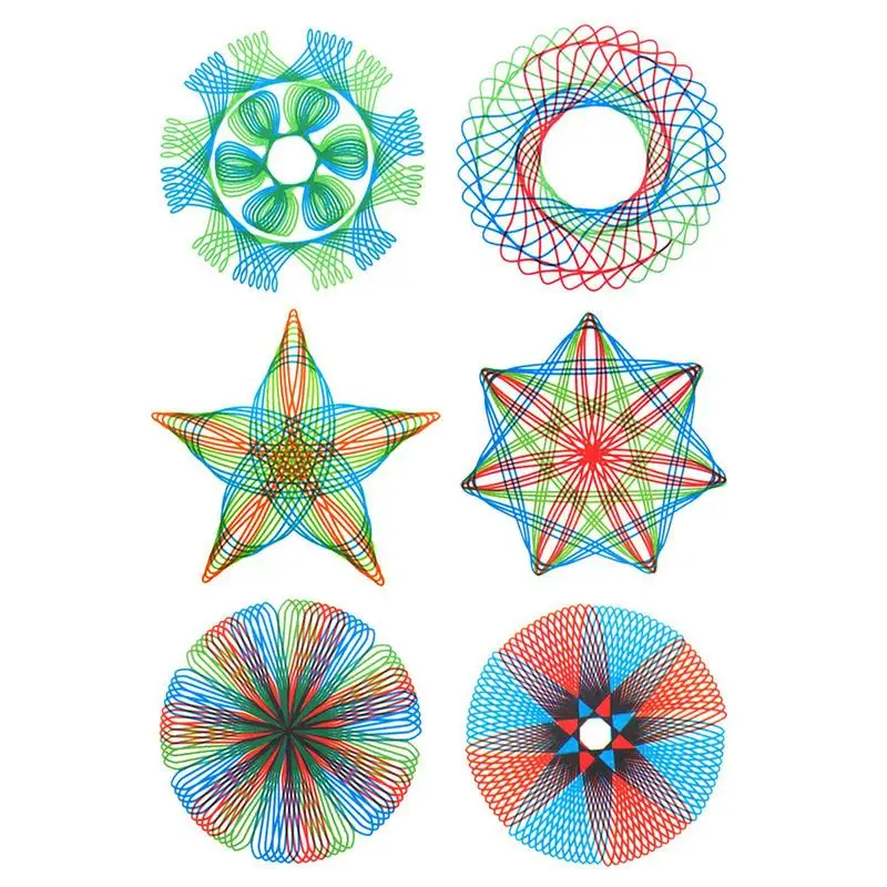 Geometrische Liniaal Tekening Gear Cirkel Heerser Set Spiraal Sjabloon Heerser Tekening Speelgoed Tekening Diy Art Ambachten Schets Creatie Ideaal