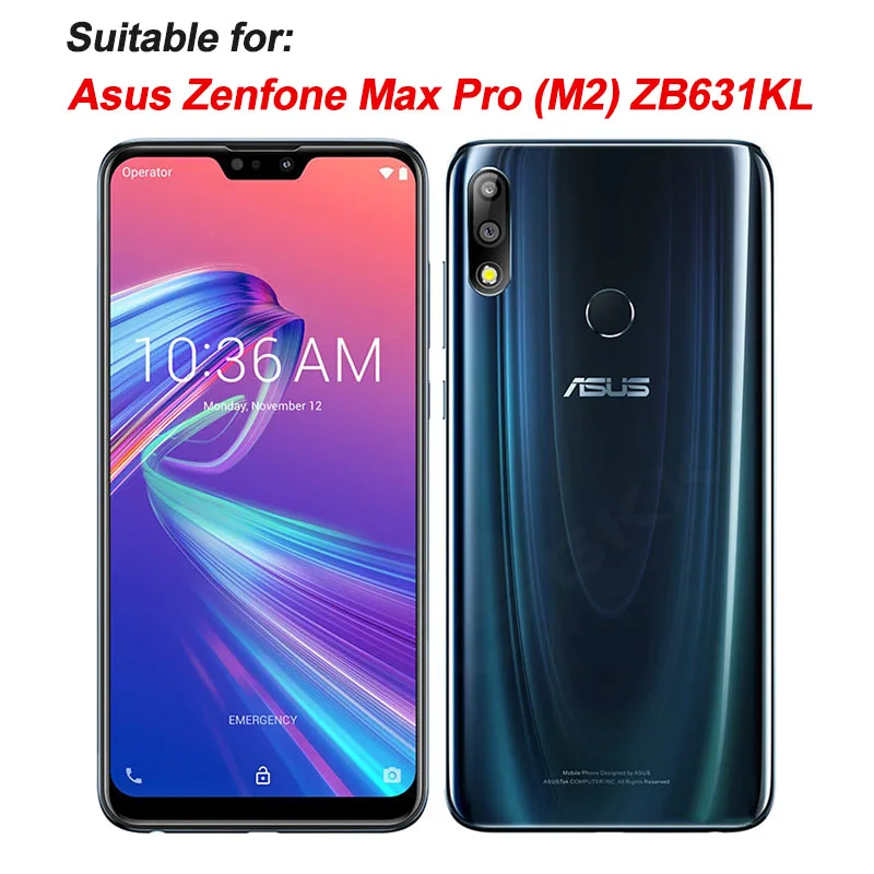 GKK Original Case for ASUS Zenfone Max Pro M2 Case ZB631KL Armor Shockproof 3 in 1 Hard cover for Zenfone Max Pro M2 ZB631KL