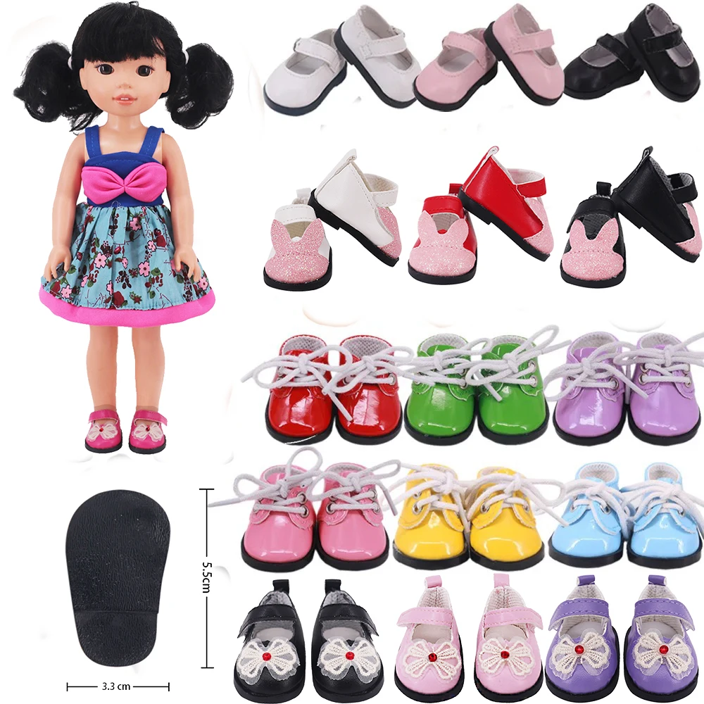 Doll Clothes Shoes 5Cm For 14 Inch Wellie Wisher & 32-34 Cm Paola Reina Dolls Shoes 20Cm Kpop Star EXO Doll,Kids Toy