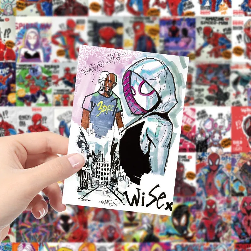 Periferiche di film creativi Spider-Man Gwen di Marvel Adesivi graffiti fai-da-te Adesivi decorativi personalizzati per telefoni cellulari per bagagli