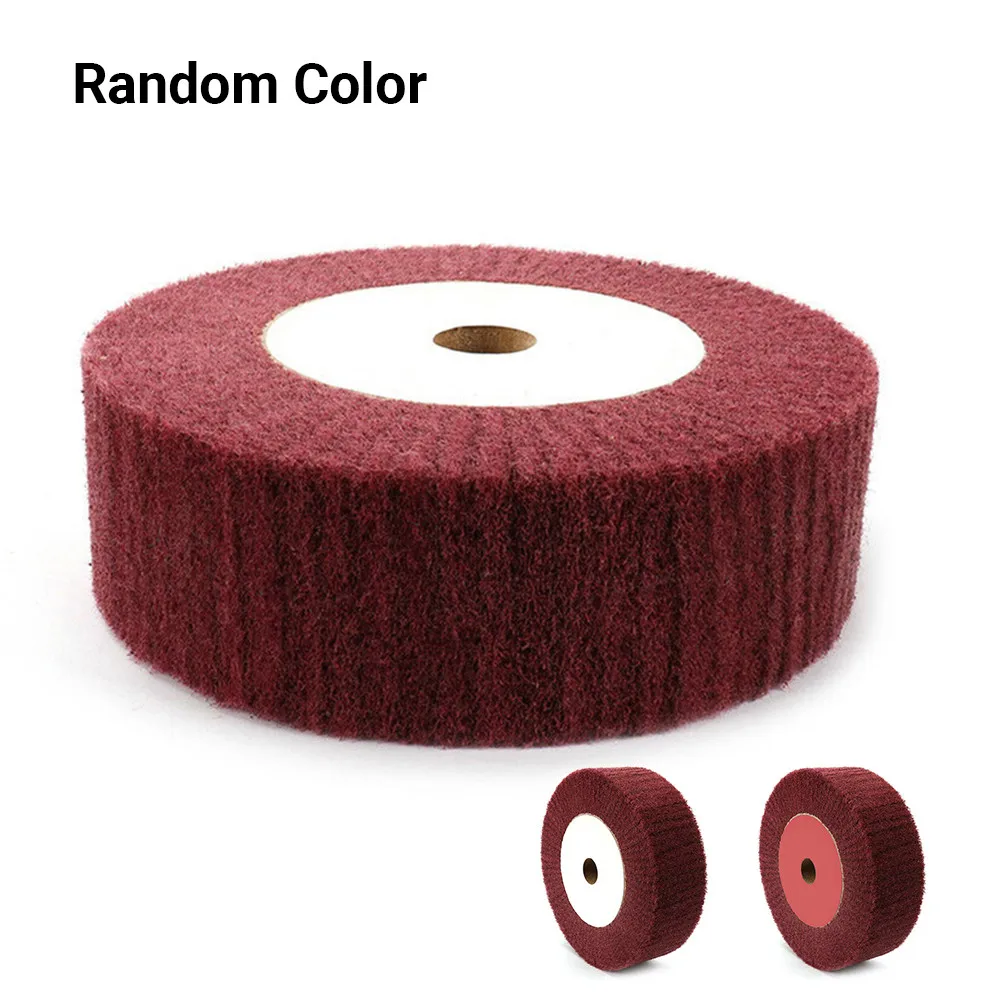 6/8inch Nylon Fiber Flap Wheels Polishing Buffing Wheel Scouring Pad Non-Woven Abrasive Buffing Grinding Disc For Angle Grinder