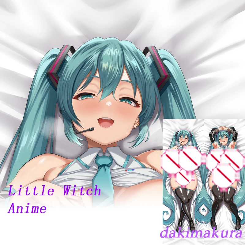 Dakimakura Anime Miku Girl غطاء وسادة للجسم مطبوع على الوجهين بالحجم الطبيعي