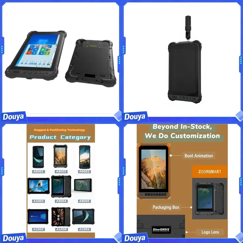 A8003 F9P RTK ZoomSmart Android Industrial Rugged Tablet PC Qualcomm Octa Core 4GB RAM 64GB 700 Nit IP68 Certified GPS New