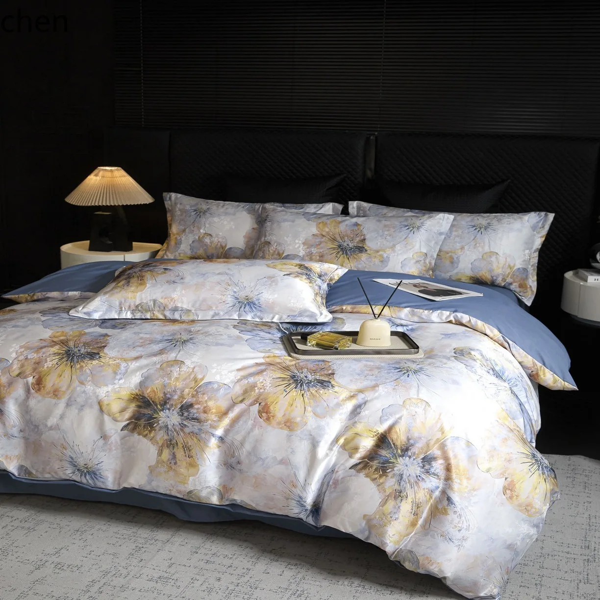 YFY printed four-piece cotton bedding set, four-piece sheet set, duvet cover, bedding accessories