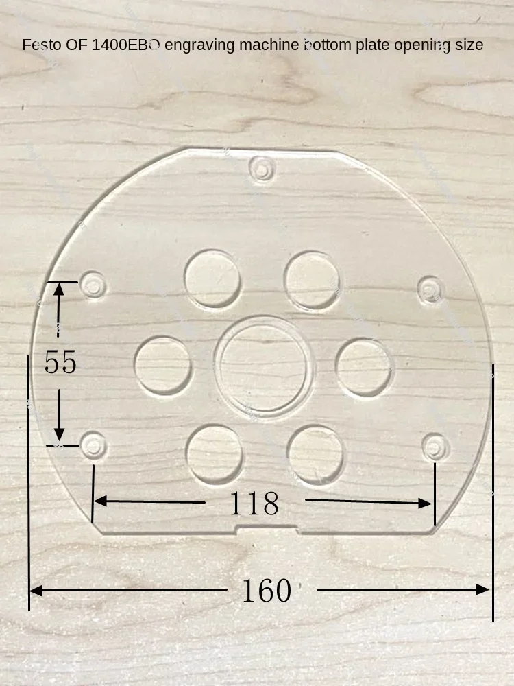 Festo Engraving Machine Woodworking Bakelite Milling Machine Mounted Sleeve Base Plate Special Sample Gauge Accessories