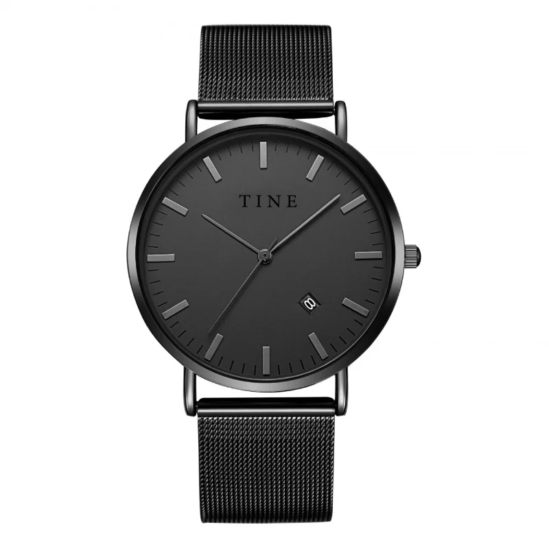 Reloj con correa de acero de red para hombre, cronógrafo para estudiantes de secundaria temprana, inventario de fábrica