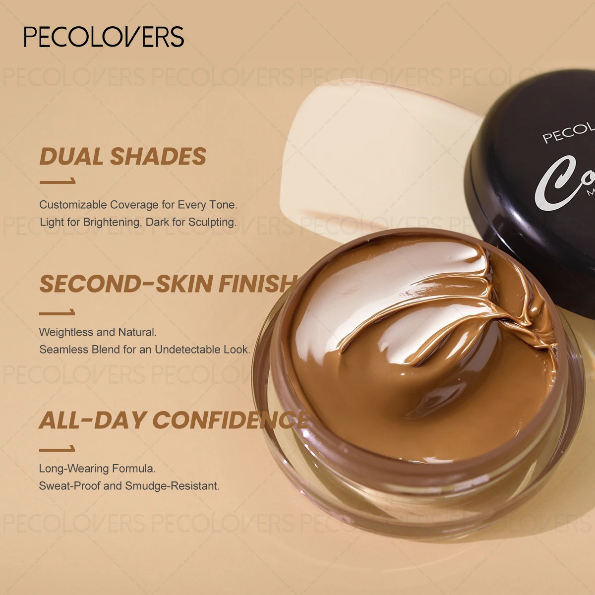 1SET Matte Concealere, Buildable Coverage, Waterproof & Long-Lasting, Suitable for All Skin Tones, Face Makeup Cosmetic