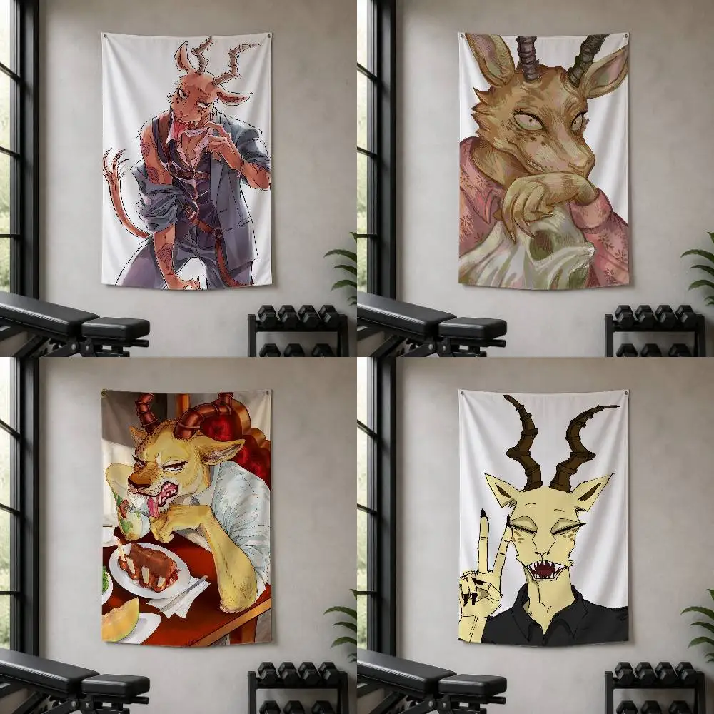 Anime Melon Beastars Decorative Wall Flag Banner for Home Garden Garage Indoor Outdoor Decor