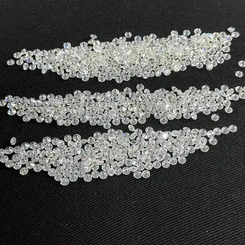 Butterflykiss Farbige lose Moissanit-Steine, 0,1 ct, 3 mm, königsblau, rosa Moissanite, glänzender edler Schmuck, runde, im Labor gezüchtete Diamanten – Detail 3