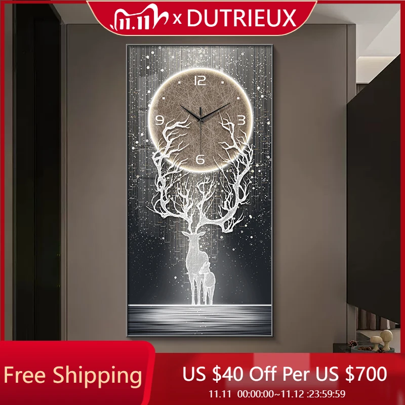 

Big Size Living Room Clock Wall Luxury Art Mural Mechanism Interior Restaurant Cute Wall Clocks Fashion Reloj Room Decorations