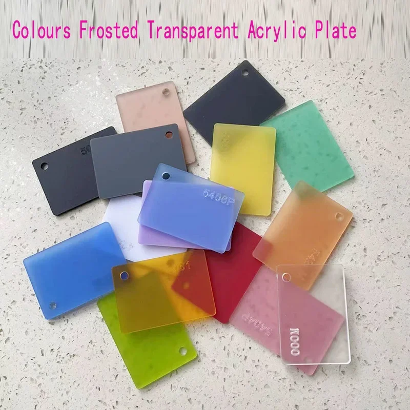 Thickness 3mm Colours Frosted Transparent Acrylic Plate Print Plexiglass Plastic Matte Diffusion DIY Model Light Box customized