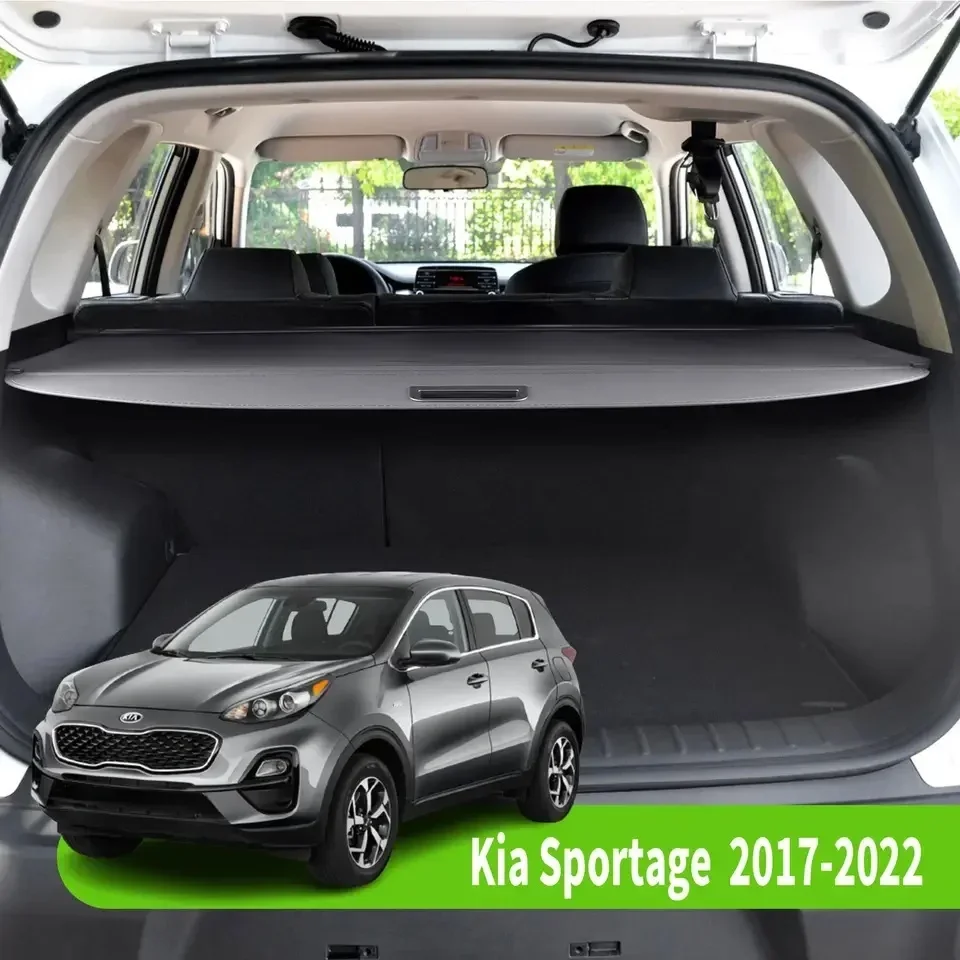 Ricambi auto copertura di carico retrattile nera per KIA Sportage 2017-2022