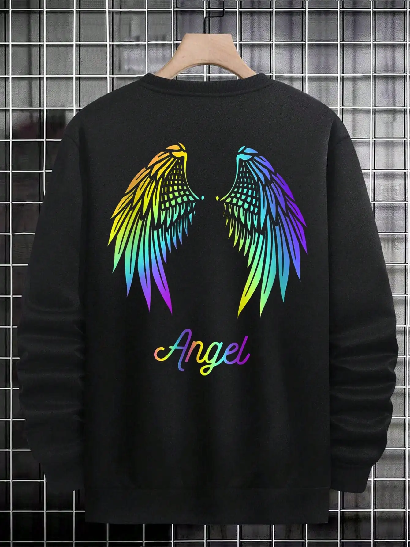 Colorful Wing Printing Men Clothing Street Style Fashion Tops Trendy Comfortable Sweatshirts Funny Oversize Hoodies Autumn Hoody