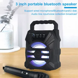 500MAH Bluetooth speaker High power bluetooth speaker tf udisk karaoke portable sound subwoofers 9 Main Sales Caixa Amplified - №4