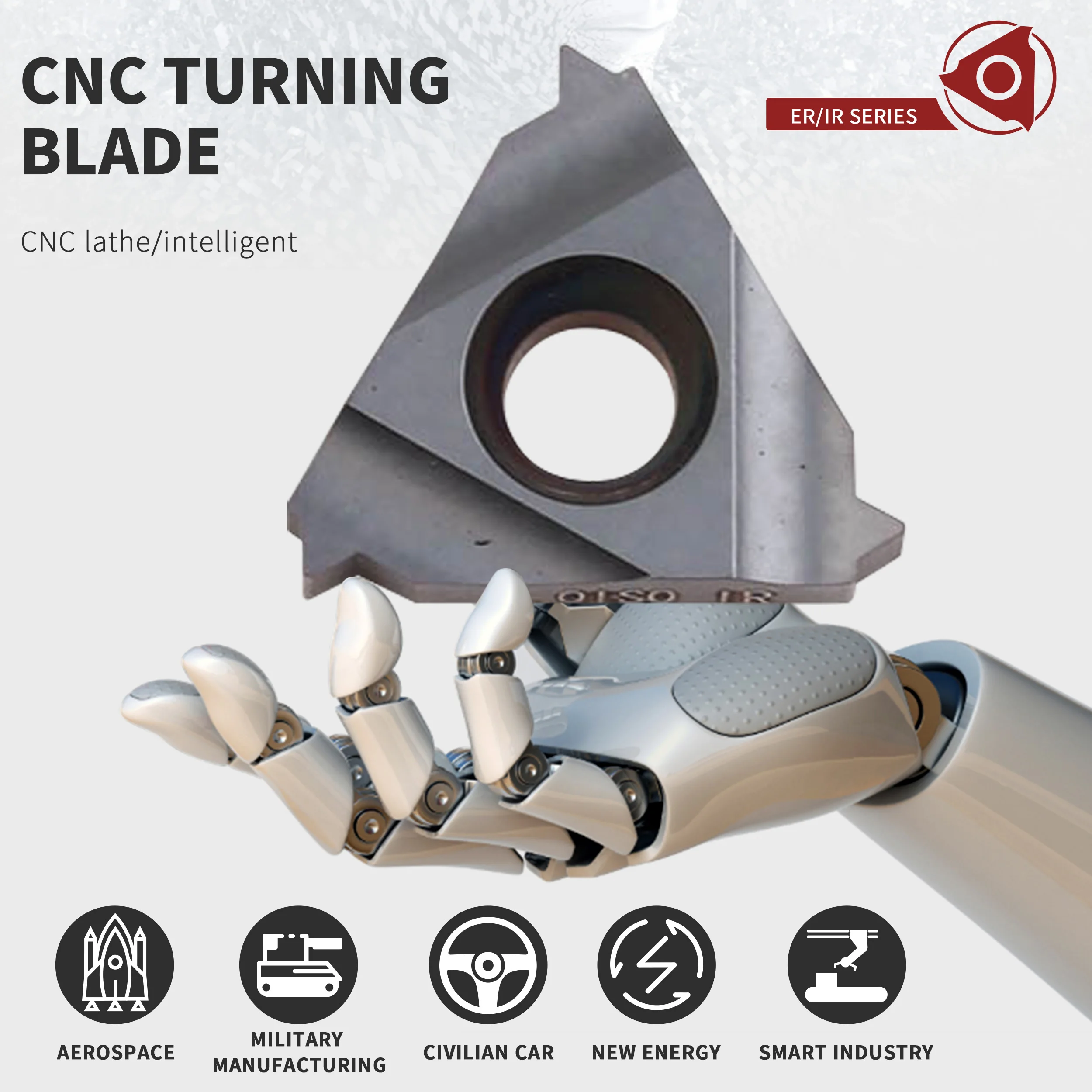 16IR 0.5ISO 1.0ISO 16IR 1.25ISO 1.5ISO 16IR 2.0ISO 2.5ISO 16IR 3.0ISO 3.5ISO inserti in metallo duro LDA utensili per tornitura di filettature metalliche CNC
