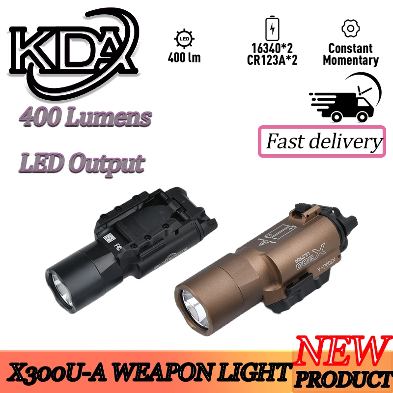 

X300U-A Tactical X300 XH35 X400 Metal Pistol Scout Strobe Light Weapon M300 M600 Flashlight