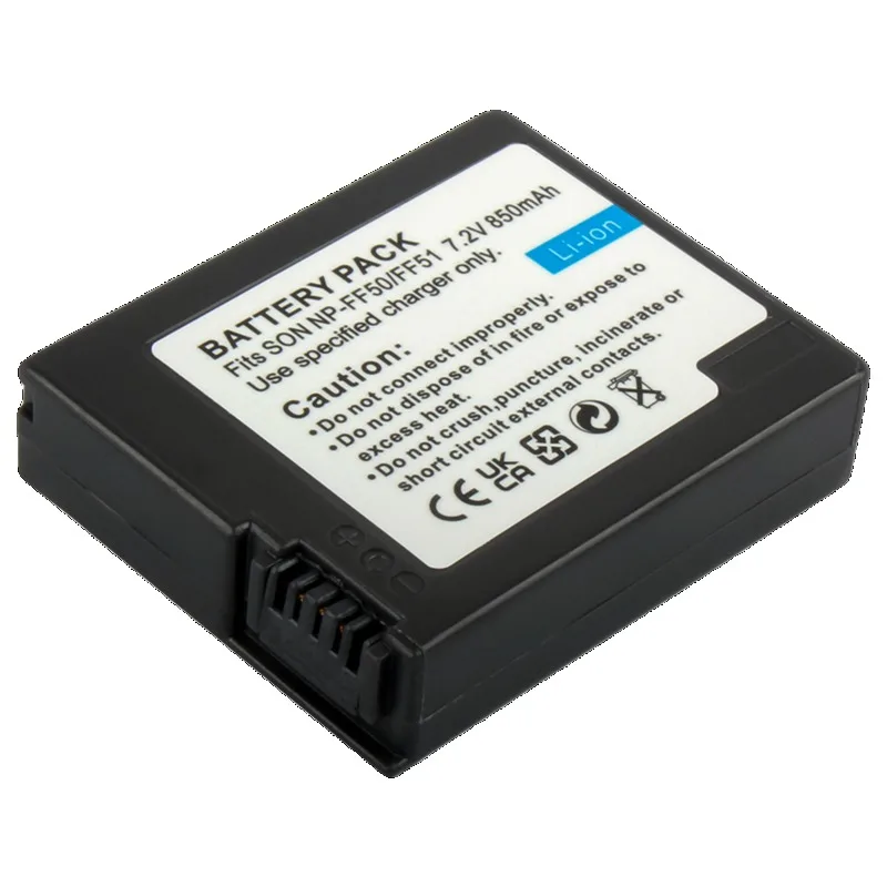 Brand New Replacement Camera Lithium Battery 7.2V 850mAh NP-FF50 for Sony IP210E IP220E DCR-HC1000 DCR-HC1000E