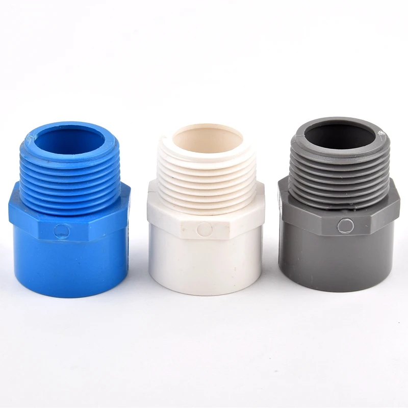 PVC Male Thread Straight Connector 1/2