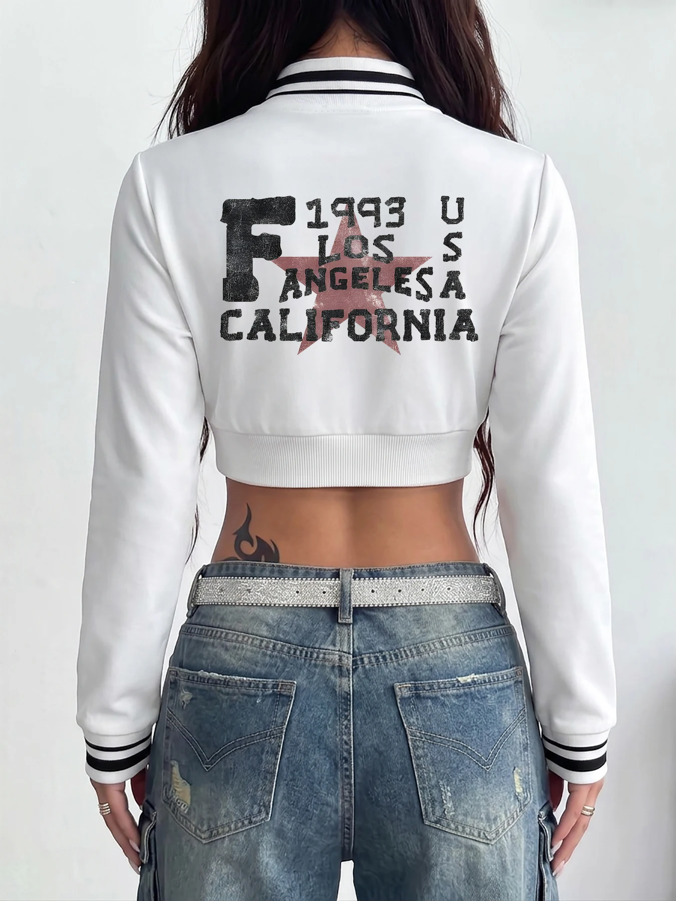 Y2K Women's Gothic Zip-Up Jacket Autumn/Winter Long-Sleeve Jacket  Stylish and Versatile Suitable for Everyday Wear