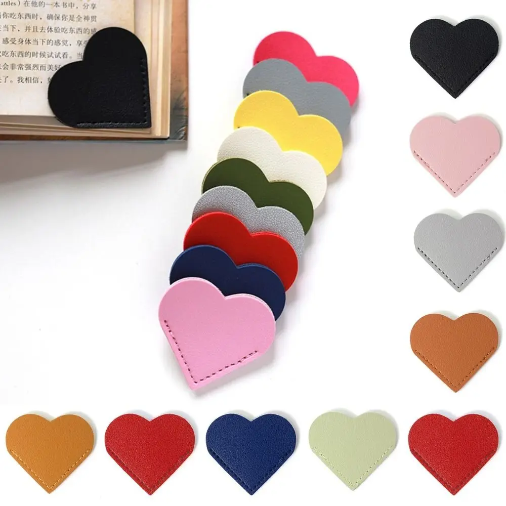 Mini Heart-shaped Corner Page Marker Vintage Multicolor Book Page Marker Book Decorative Creative Reading Bookmarks Readers