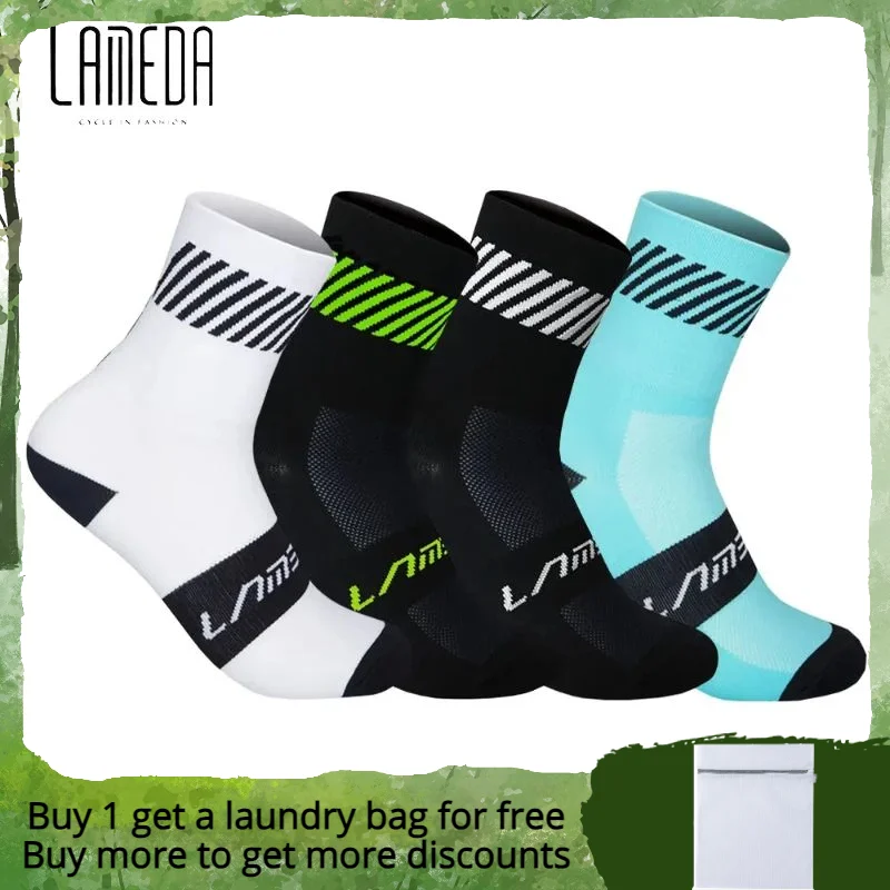 

Lameda Men Cycling Socks Breathable Bike Socks Not Tight Outdoor Sports Socks Men Cycling Socks Sports Socks