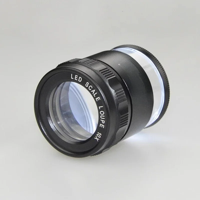 Magnifying glass 10/20/30/15x X high definition optical eyepiece with graduated plate