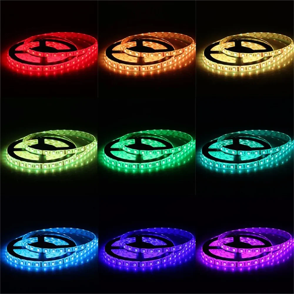 5m 7.5m 10m  LED strip light SMD 5050 DC 12V RGB light with bare not waterproof bedroom study atmosphere light 30LED/m