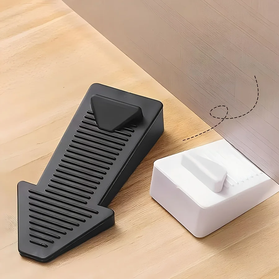 1/3Pcs Door Stopper Safety Silicone Anti-skid Windproof Door Stop Door Rear Retainer Anti-collision Stop Home Bedroom