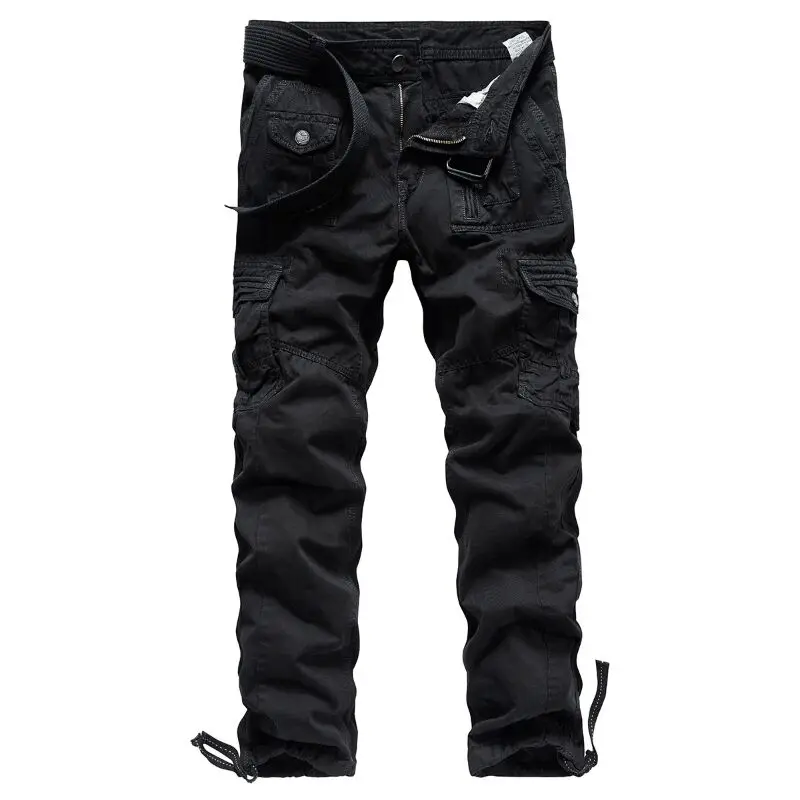 2023 New Men\'s Outdoor Tactical Large Pants Multiple Pocket Urban Commuter Trousers Camouflage Casual Cargo Pants