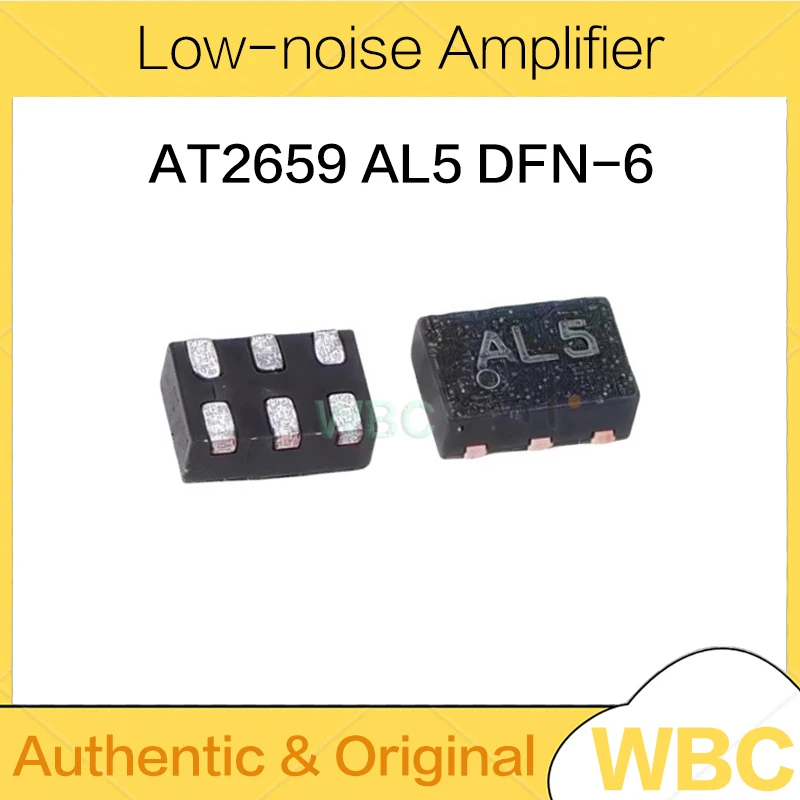 10Pcs/Lot AT2659 AL5 DFN-6 RF Low-noise Amplifier New original