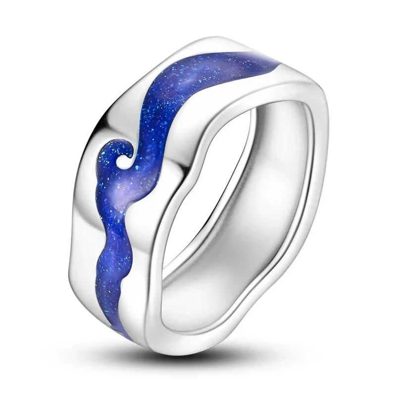 Anillo de Plata de Ley 925 Original con garra Musical para mujer, joyería artesanal con estampado de corazón, Ojo de demonio, circonita, regalo de cumpleaños, boda y Halloween