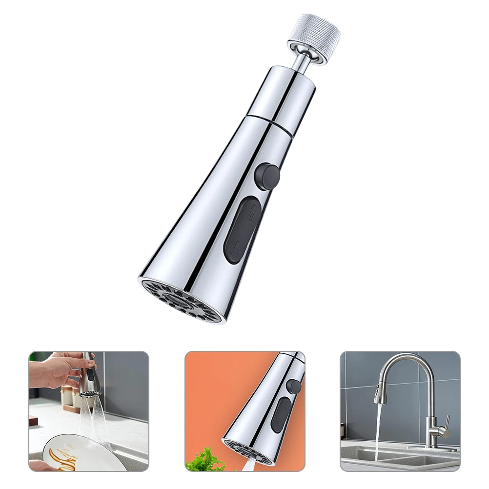 

Universal Faucet Sprayer ABS Copper Rotatable Aerator Sink Tap Bubbler 3 Modes Water Flow Adjustable 360 Degree Kitchen Sink