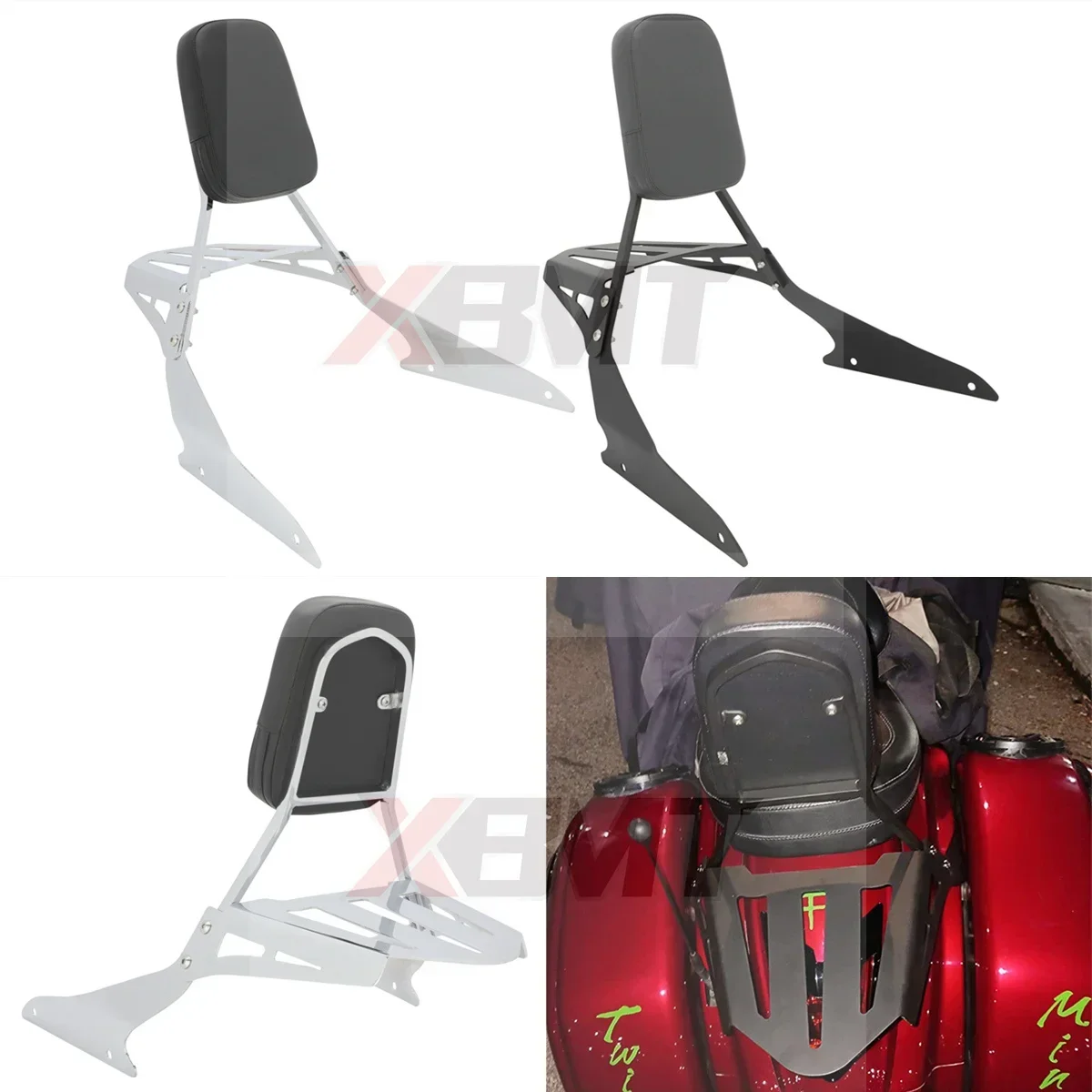 Motorcycle Backrest Sissy Bar Luggage Rack For Suzuki Boulevard M109R 2006-2015 M109R2 2008-2009 M109R Limited Edition 2007-2014